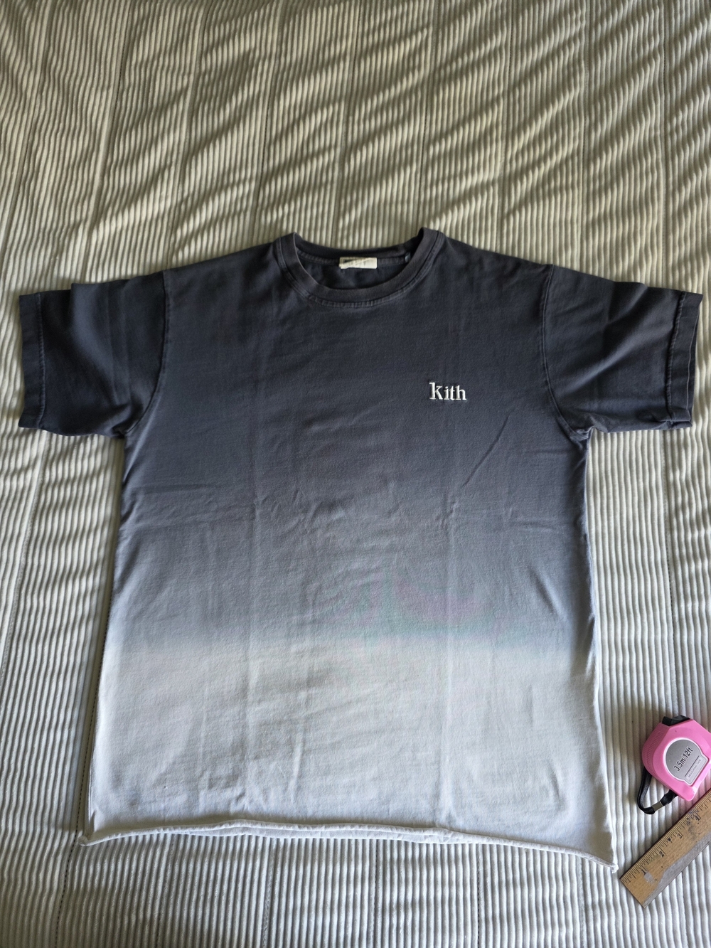 Kith Dip Dye Ombre Navy White Tee